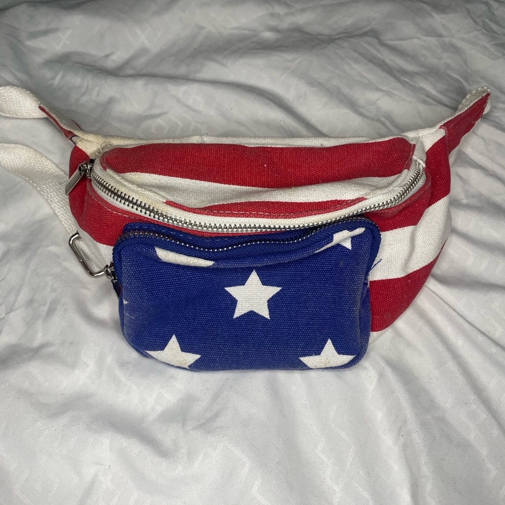 Patriotic Red, White, and Blue Crossbody